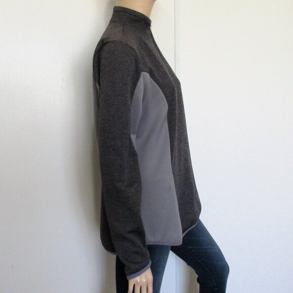 NIKE Top Size Large Gray Dri Fit Pullover 1/4 Zip - Picture 5 of 10